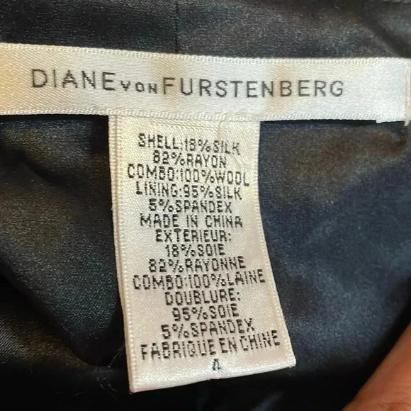Diane von Furstenberg vest-tags-black jacket - Picture 13 of 13